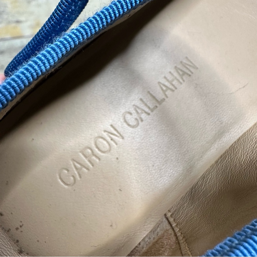 Caron Callahan Ellie Mary Jane Blue shoes 37.5 - Picture 7 of 9